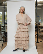 Сукня довга оборки рукав гумка