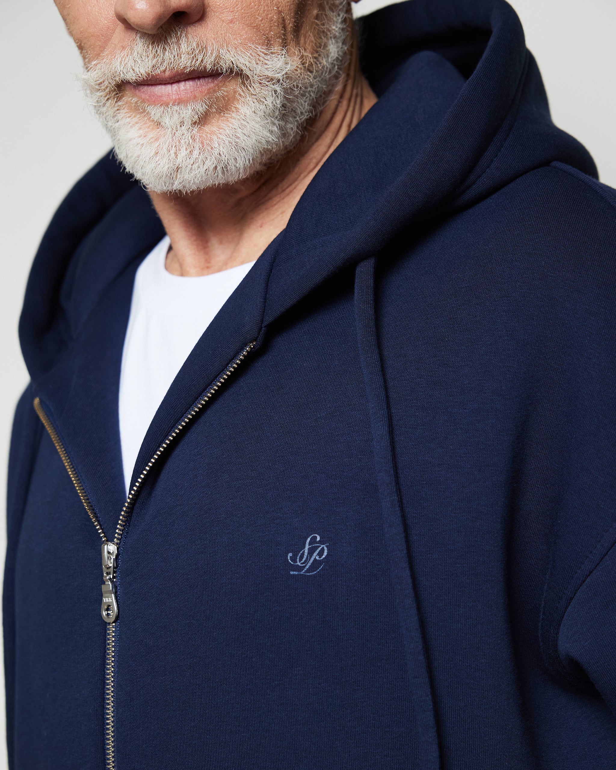 Худі на блискавці з кишенею на гумці