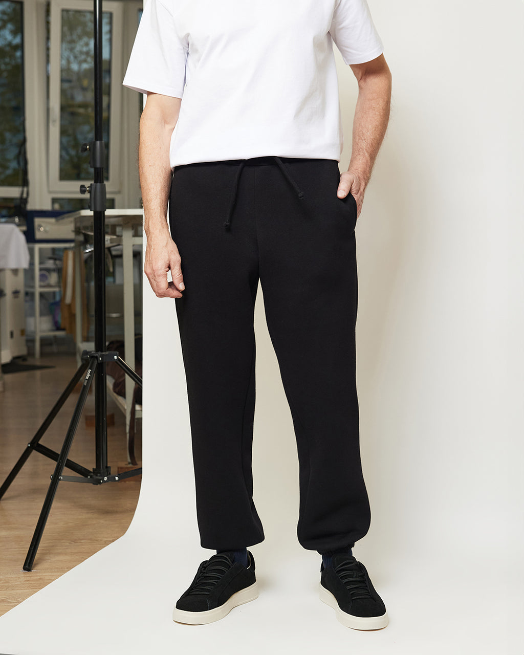 Брюки чоловічи з поясом на гумці