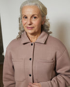 Сорочка з футеру з накладними кишенями на кнопках