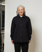 Сорочка з футеру з накладними кишенями на кнопках